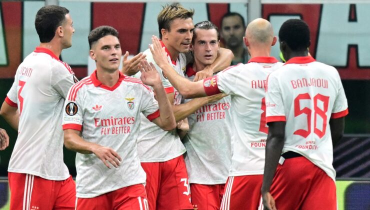 Benfica, Milan'ı San Siro'da avladı