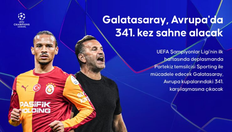 Galatasaray'ın Avrupa'da 341. sınavı