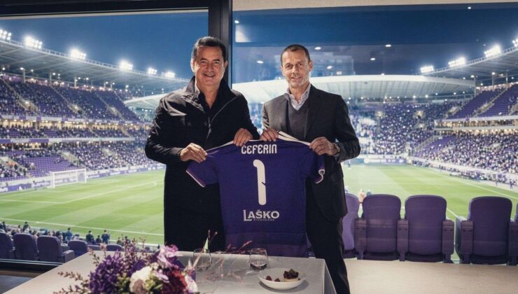Acun Ilıcalı, UEFA Başkanı Aleksander Ceferin’i ağırladı