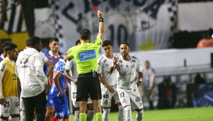 Ağzını kapatan Neymar kırmızı kart gördü!
