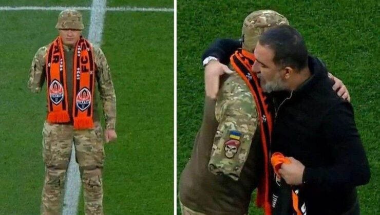 Arda Turan boynuna sarıldı! Savaşta kolunu kaybeden askere unutamayacağı jest