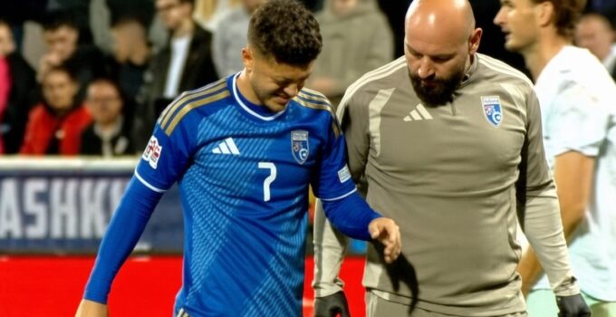Kosova'da Milot Rashica devam edemedi