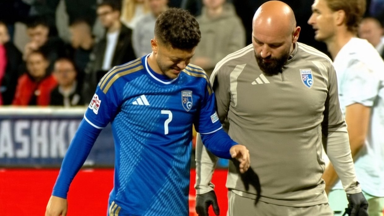 Kosova'da Milot Rashica devam edemedi