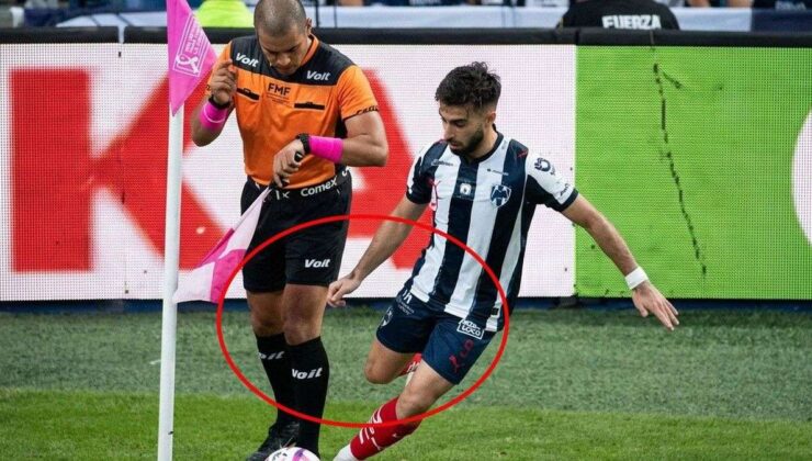 Yanlışlıkla hakemi tekmeledi! Görüntüdeki futbolcuyu Türkiye’de tanımayan yok